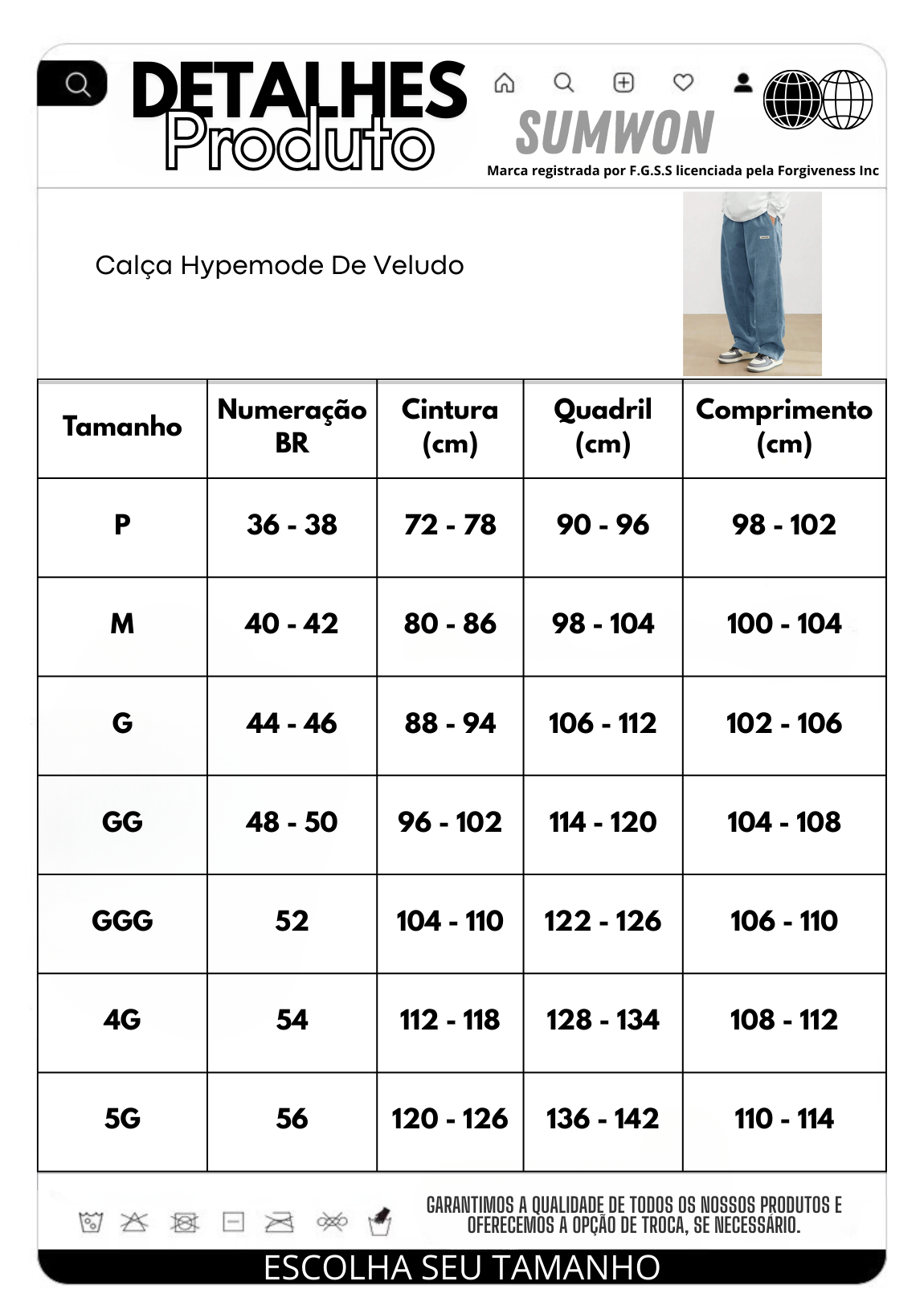 Calça Hypemode De Veludo