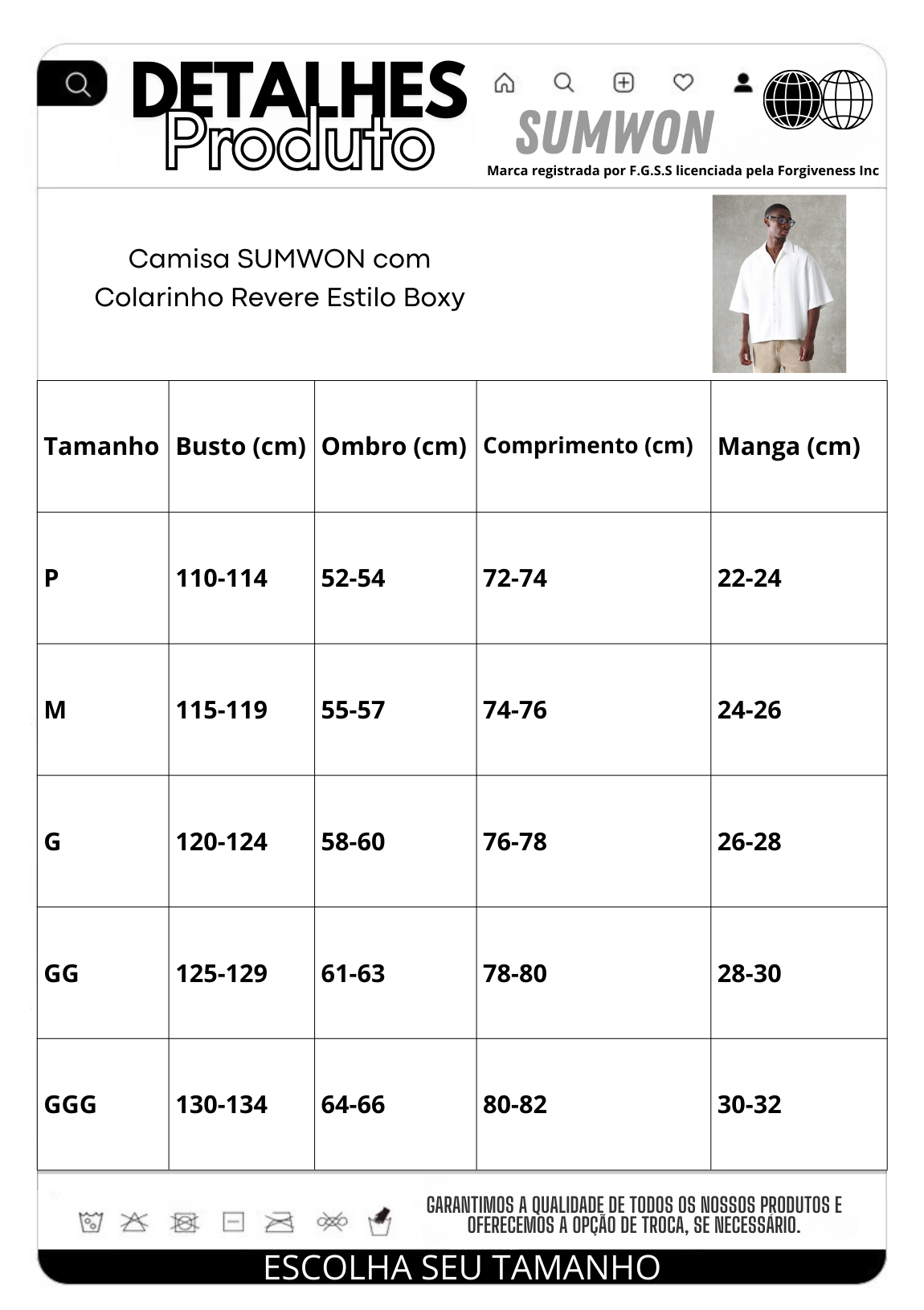 Camisa SUMWON com Colarinho Revere Estilo Boxy
