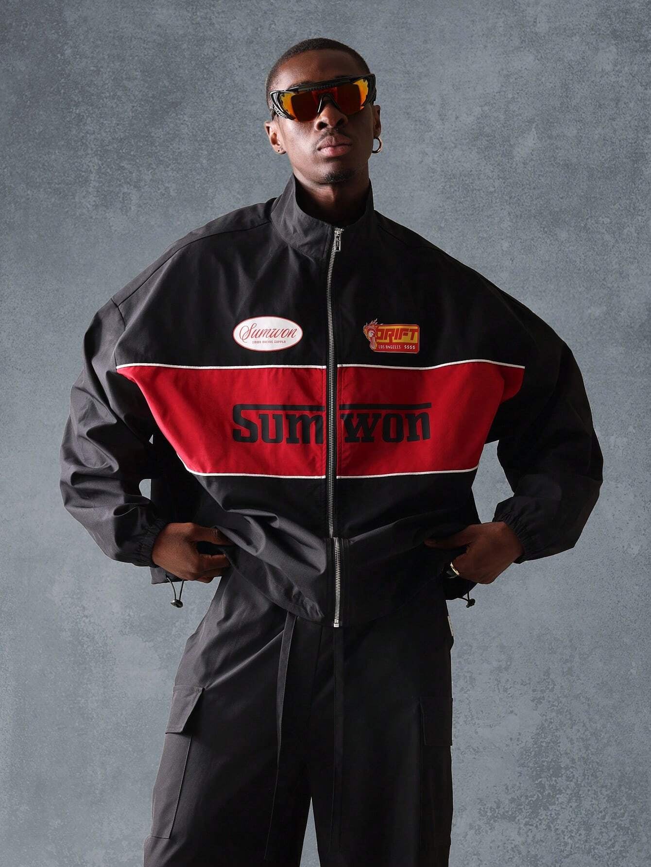 Jaqueta Corta-vento da Equipe de Corrida Sumwon