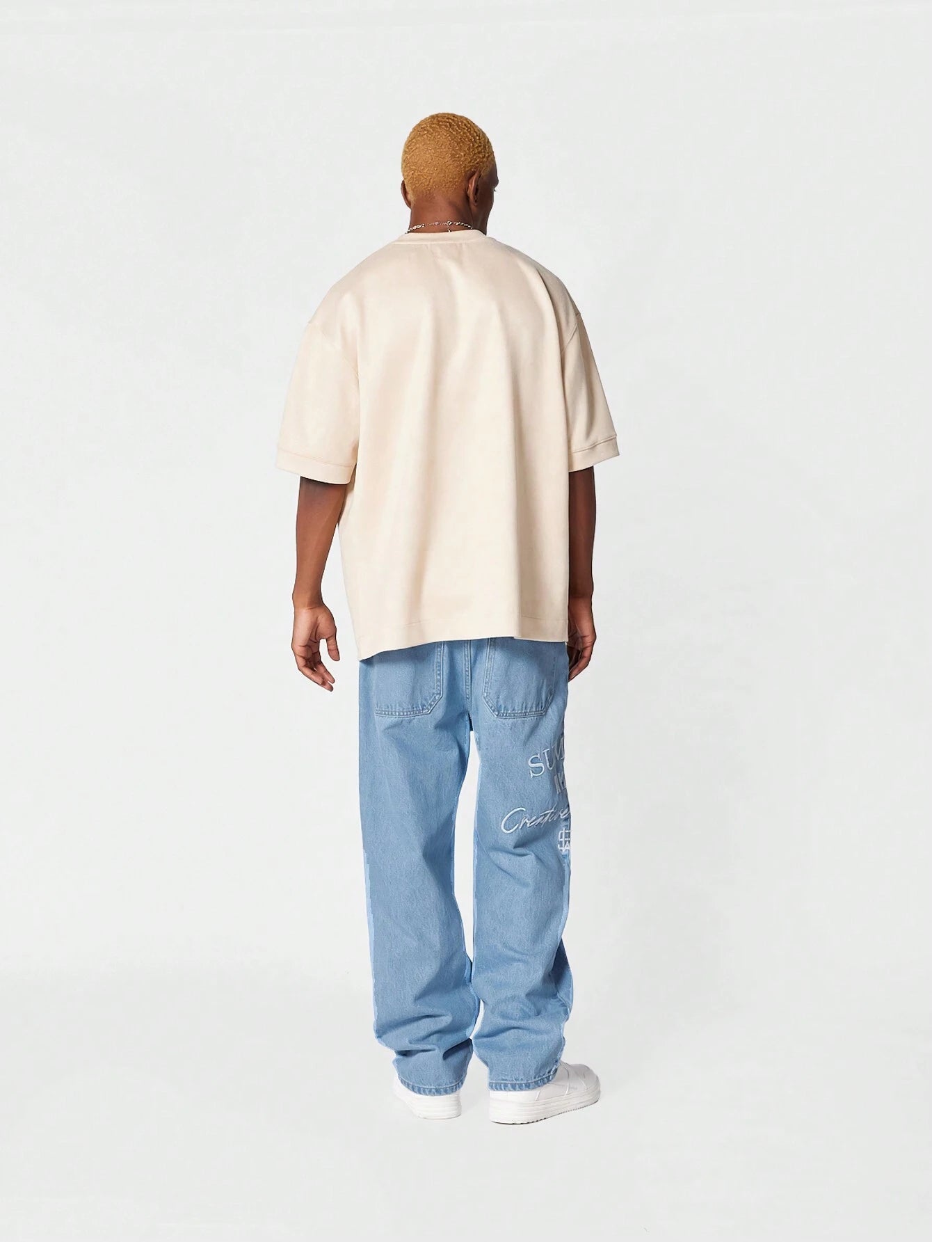 Calça SUMWON Denim reta com bordado