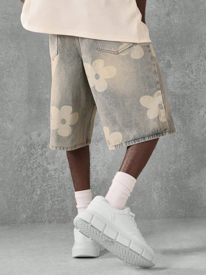 Shorts Denim Florals
