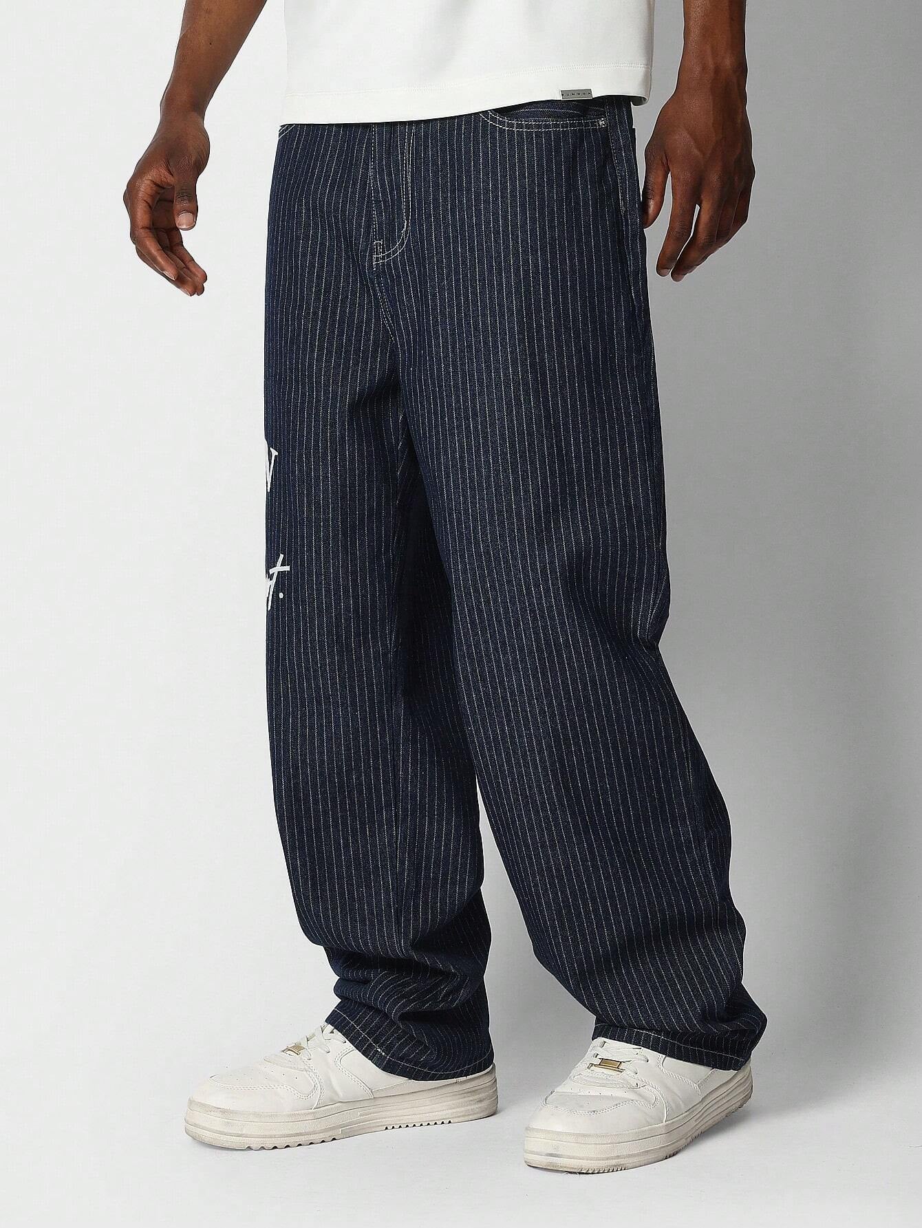 Calça SUMWON Denim reta com bordado