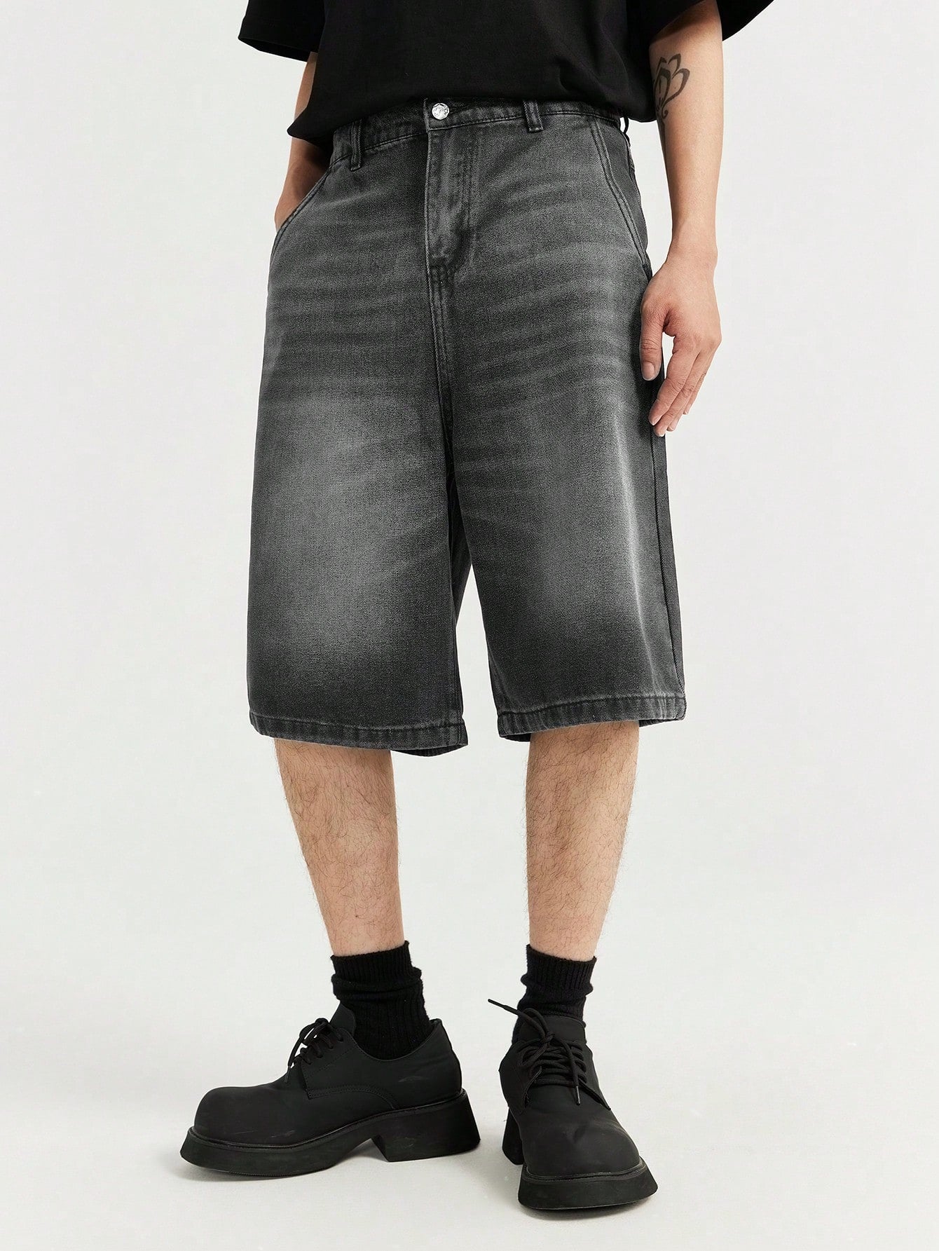 Shorts Denim Lavada Diagonal