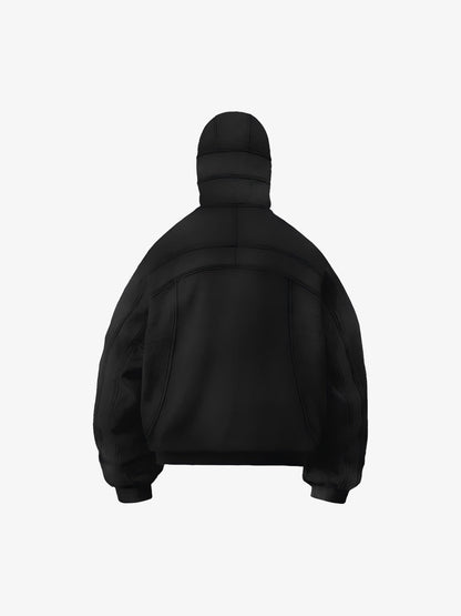 Retro Eye-Hood Design Zipper Hooded Sweatshirt