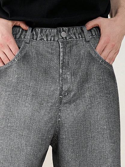 Calça UrbanChill Grey Casual Reta