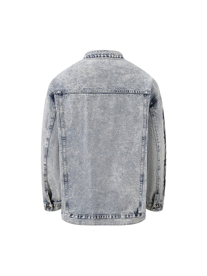 Thesupermade Thorn Embroidered Denim Jacket
