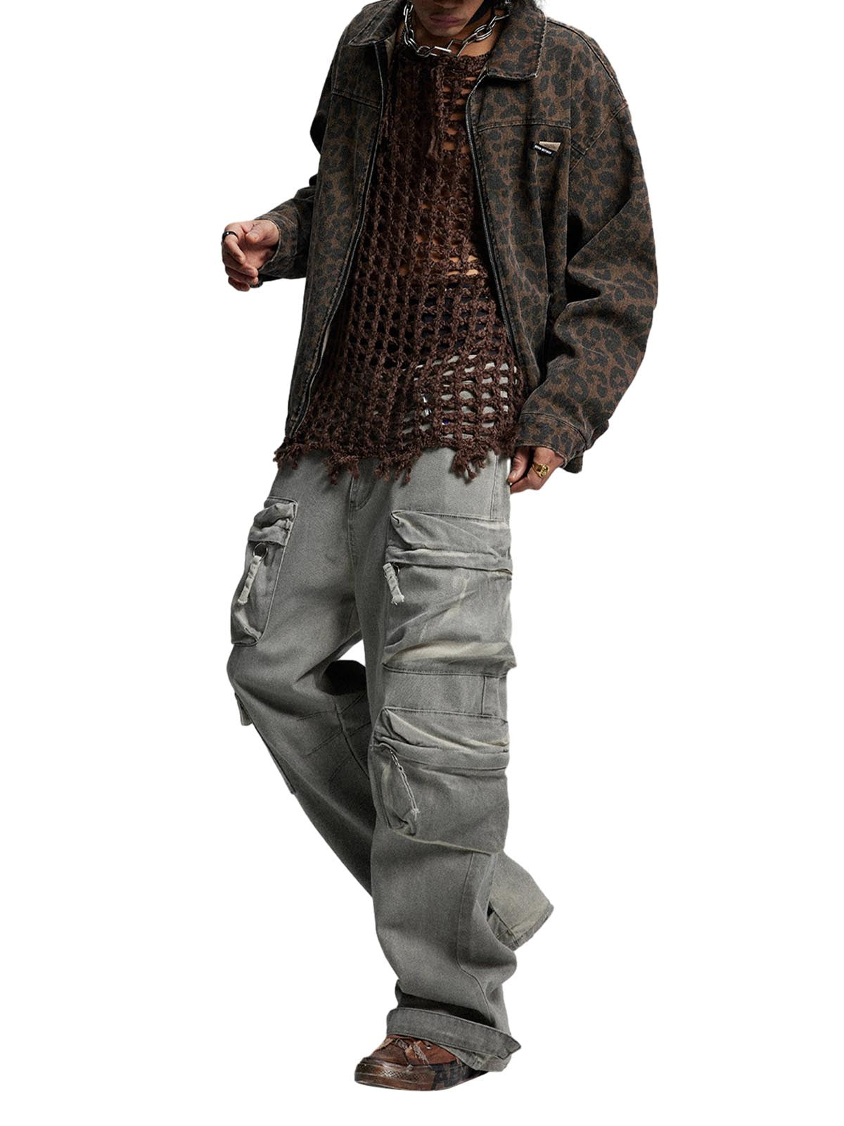 Jaqueta Vintage Washed Cheetah