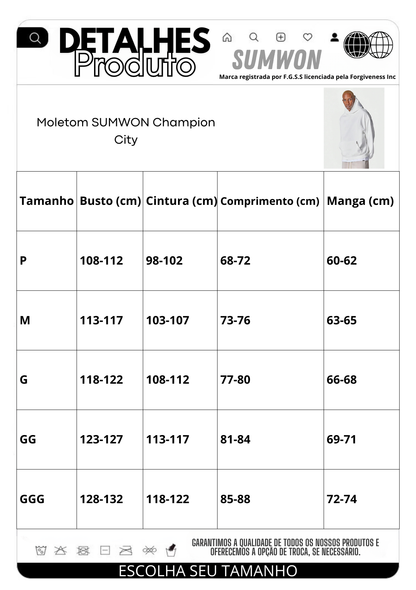 Moletom SUMWON Champion City