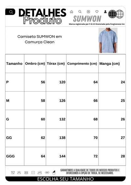 Camiseta SUMWON em Camurça Clean