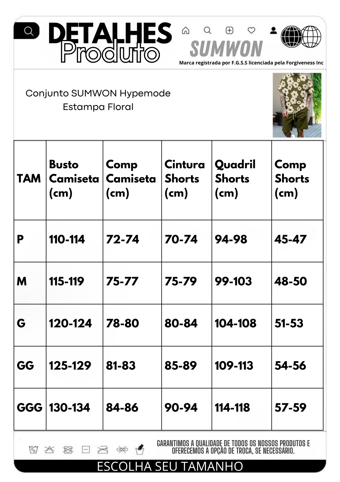 Conjunto SUMWON Hypemode Estampa Floral