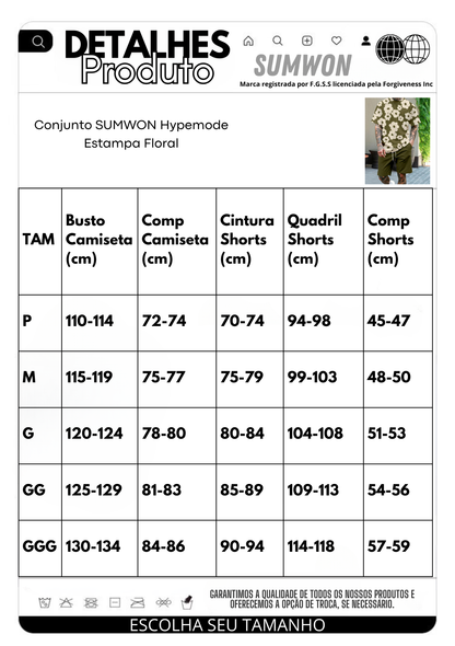 Conjunto SUMWON Hypemode Estampa Floral