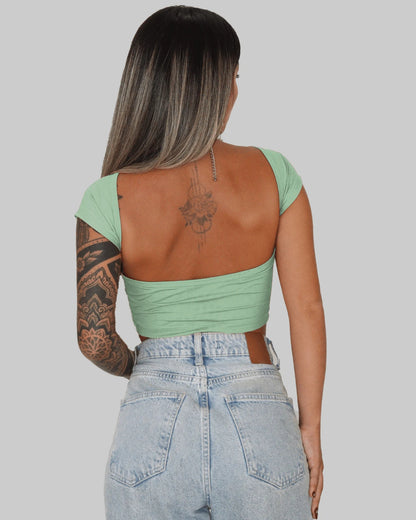 Cropped Back All Baby Tee