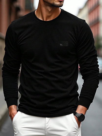 Camiseta CasualCool Black Retro Manga Longa