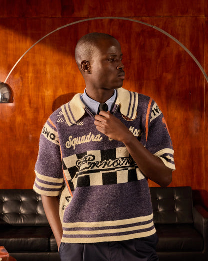 Polo Retrô Squadra Purple