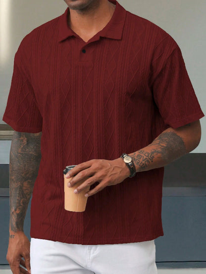 Camisa CasualCool  Polo de Manga Curta Casual/Escritório