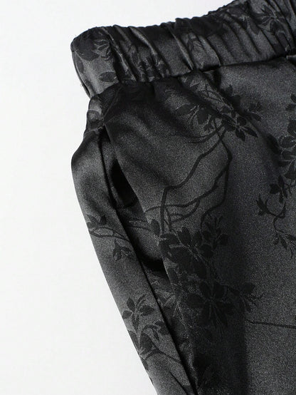 Conjunto SUMWON Hypemode Camisa e Shorts Estampa Floral Jacquard