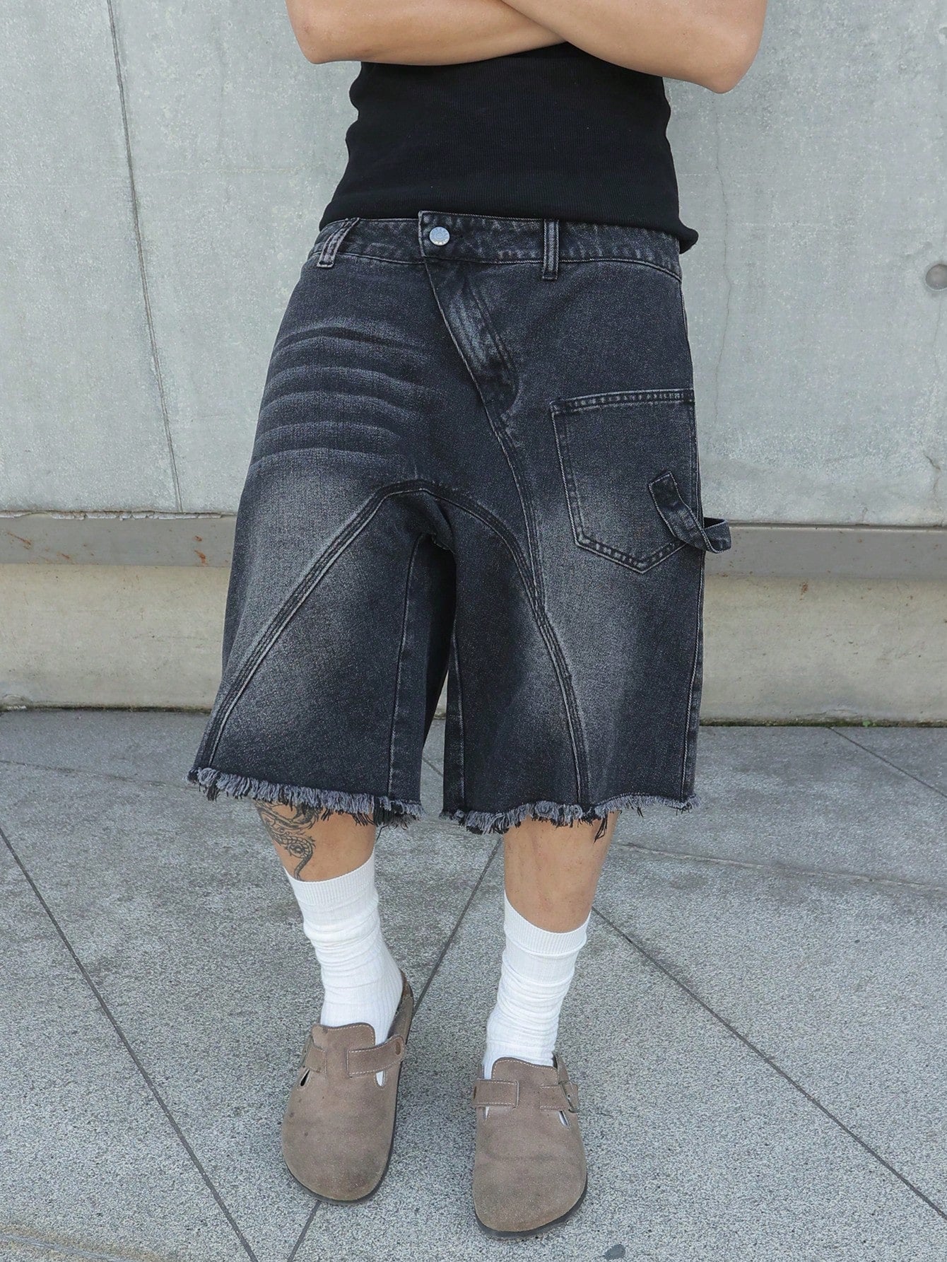 Shorts Denim Black Stusy