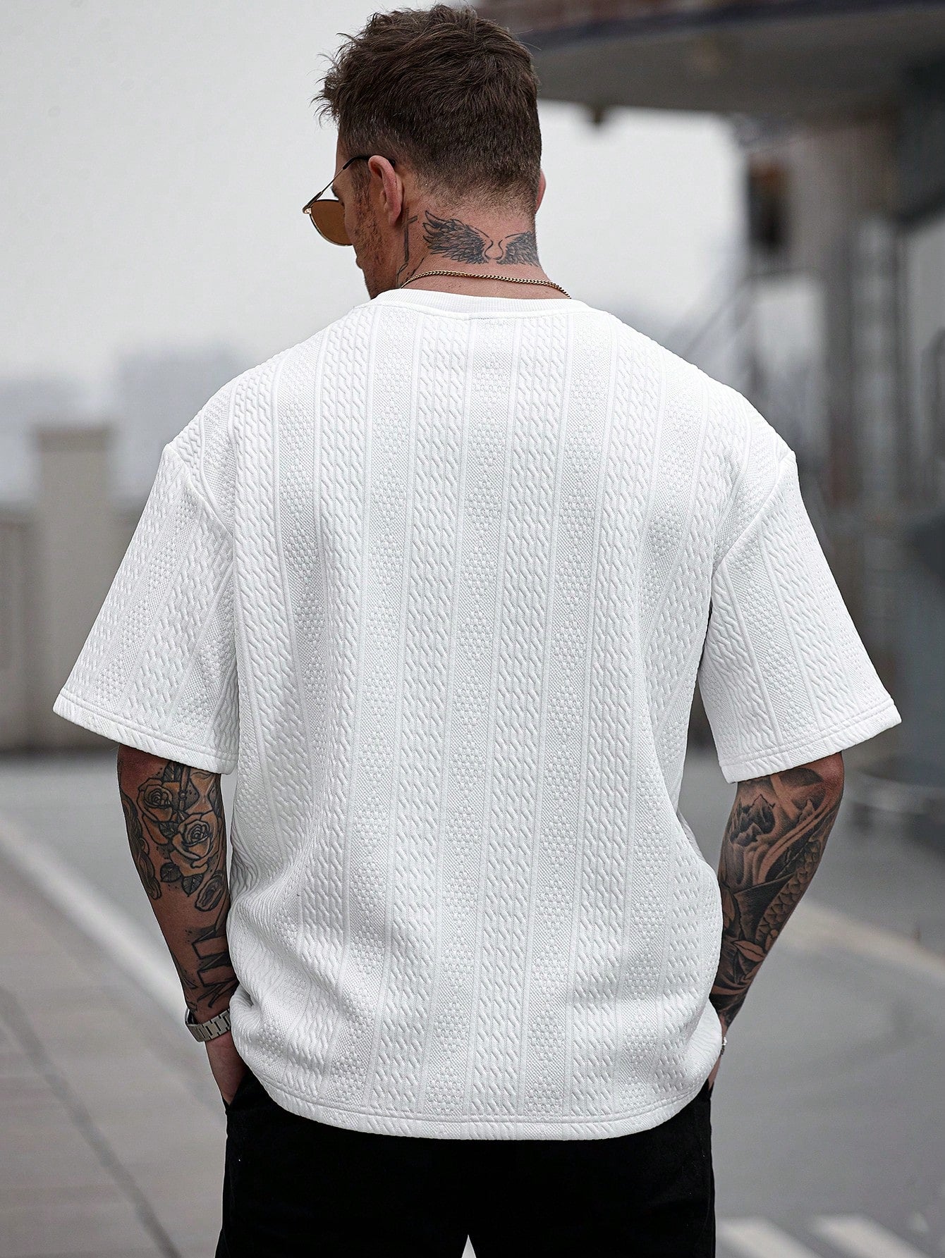 Camiseta OverCool de Manga Curta Casual e Versátil Tribal