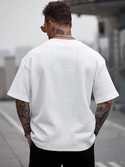 Camiseta OverCool de Manga Curta Casual e Versátil Tribal