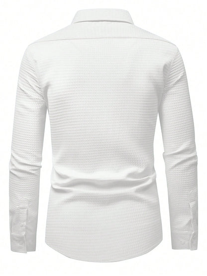 Camisa clássica social elegance manga comprida