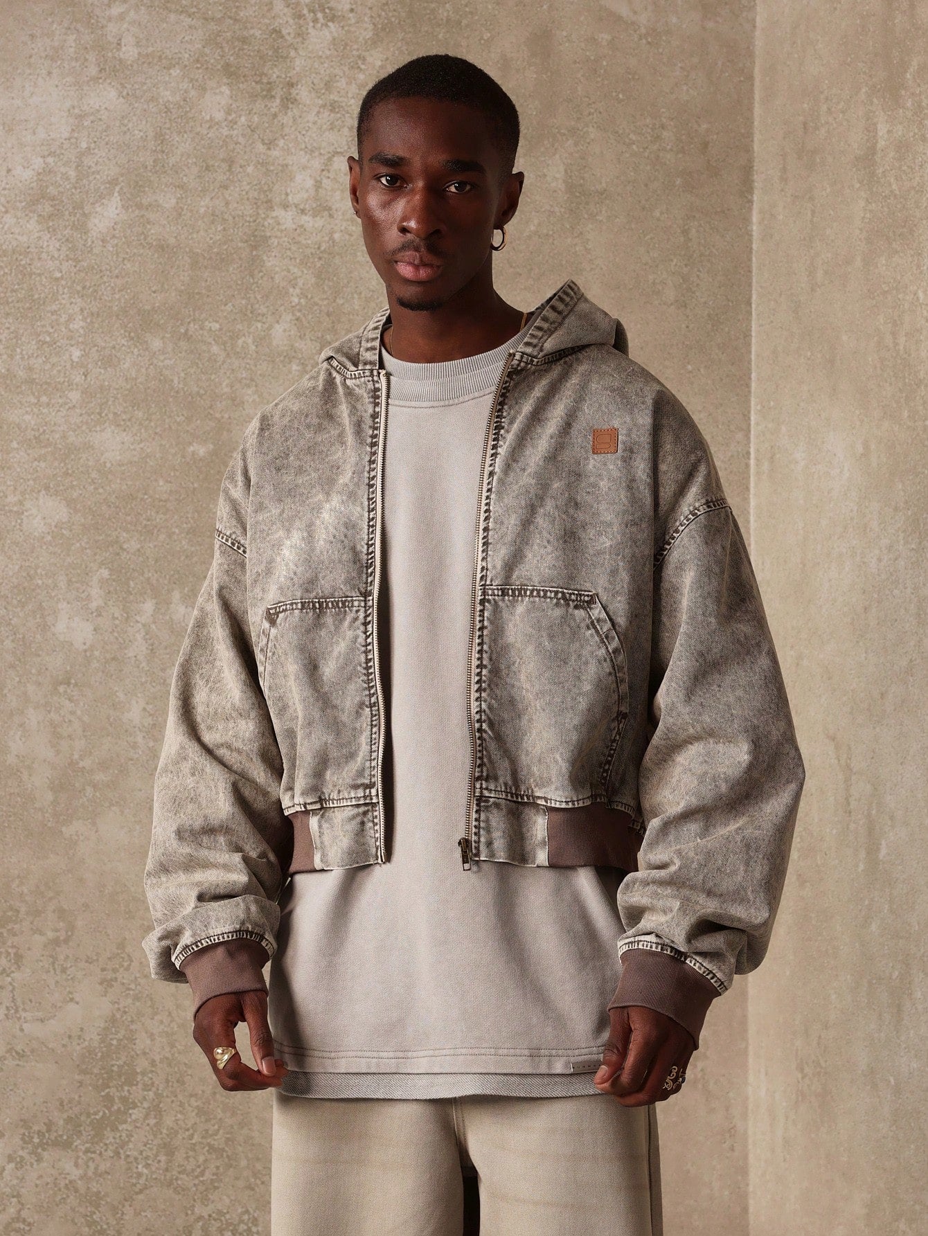 Moletom Bomber Crop Fit