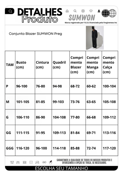 Conjunto Blazer Preg