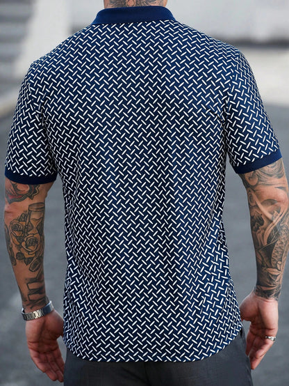 Camisa CasualCool Polo de Manga Curta Detalhada