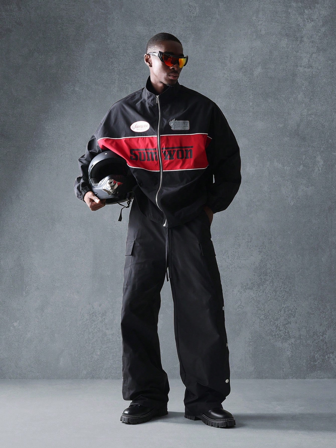 Jaqueta Corta-vento da Equipe de Corrida Sumwon