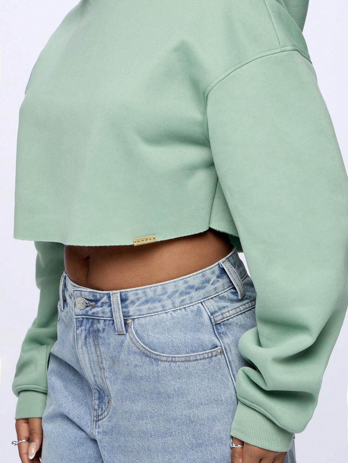 Moletom Oversized Cropped Loungewear