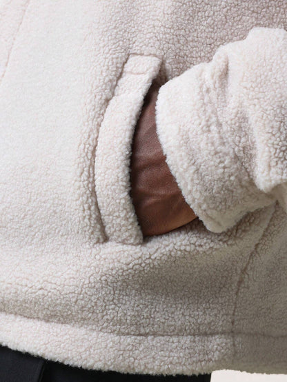 Jaqueta SUMWON Caixa Abotoada em Tecido Borg