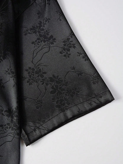 Conjunto SUMWON Hypemode Camisa e Shorts Estampa Floral Jacquard