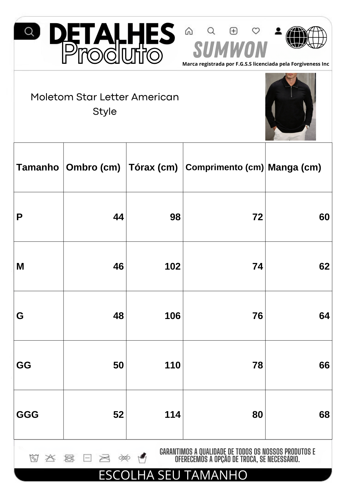 Moletom Star Letter American Style