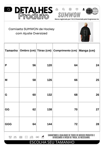 Camiseta SUMWON de Hockey com Ajuste Oversized