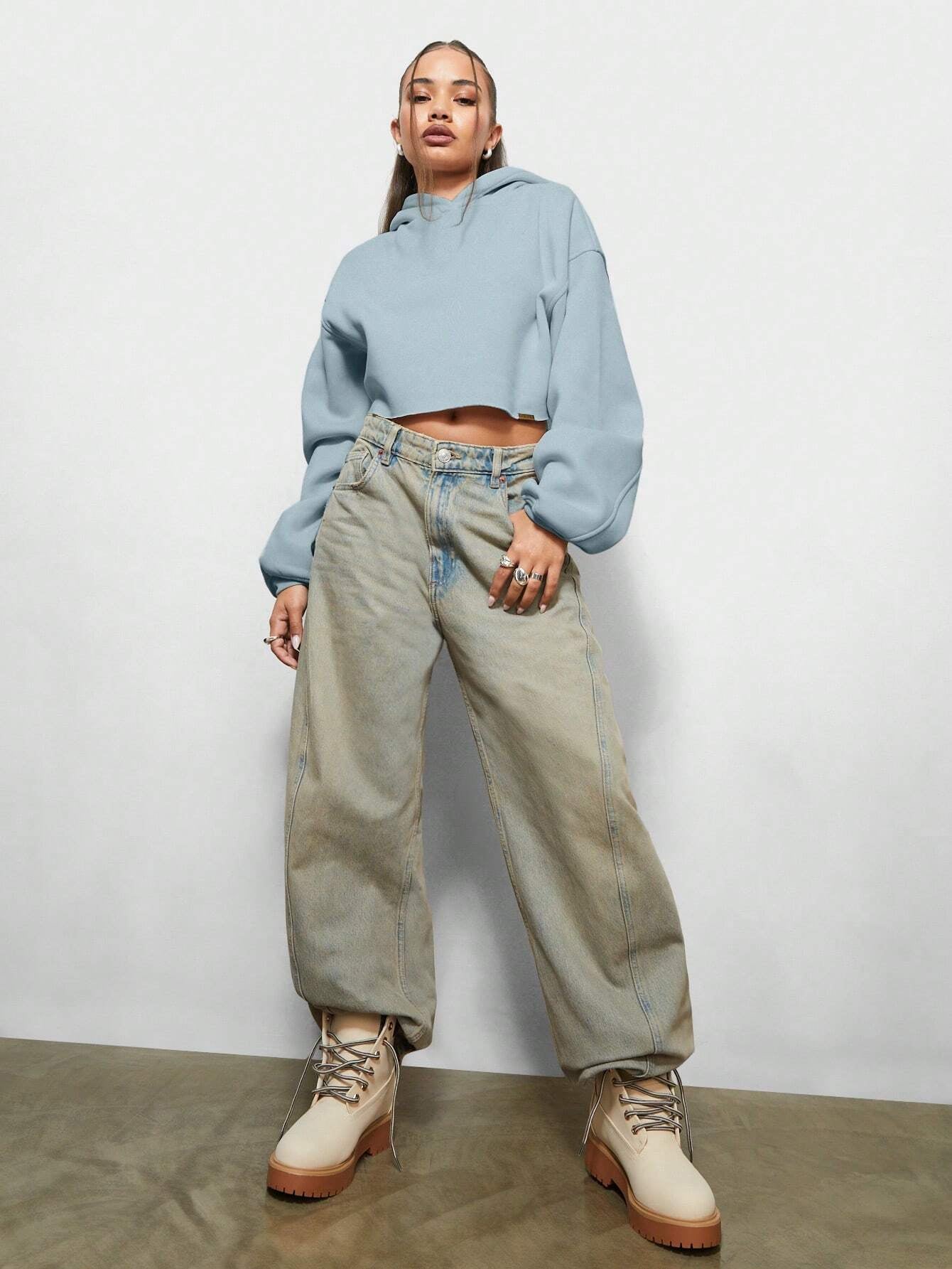 Moletom Oversized Cropped Loungewear
