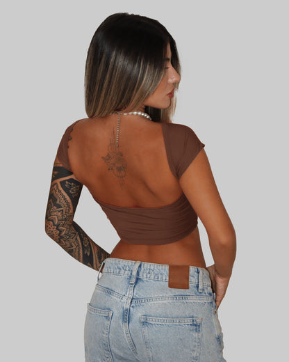 Cropped Back All Baby Tee