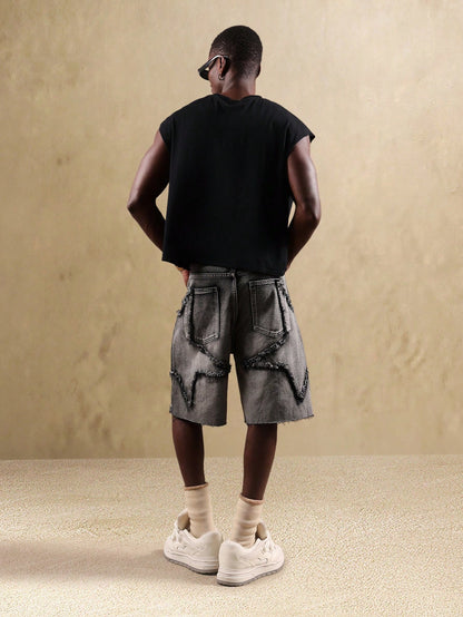 Shorts Cargo Denim Desgastados Star