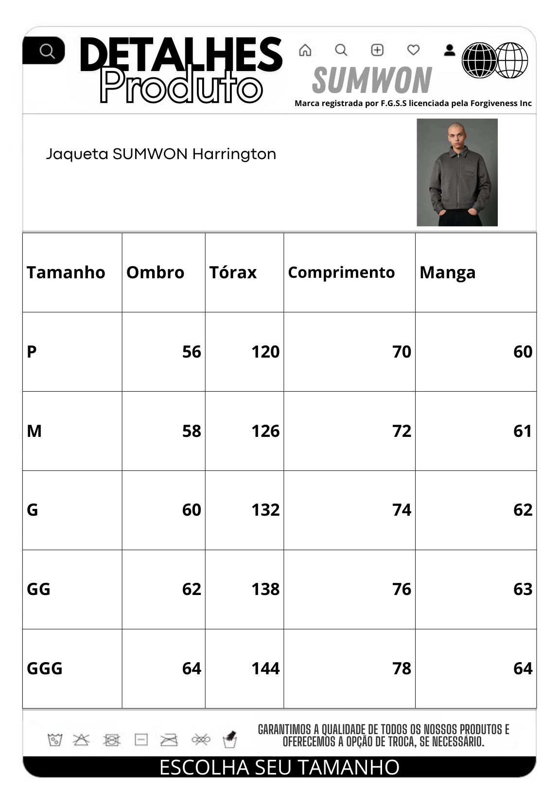 Jaqueta SUMWON Harrington
