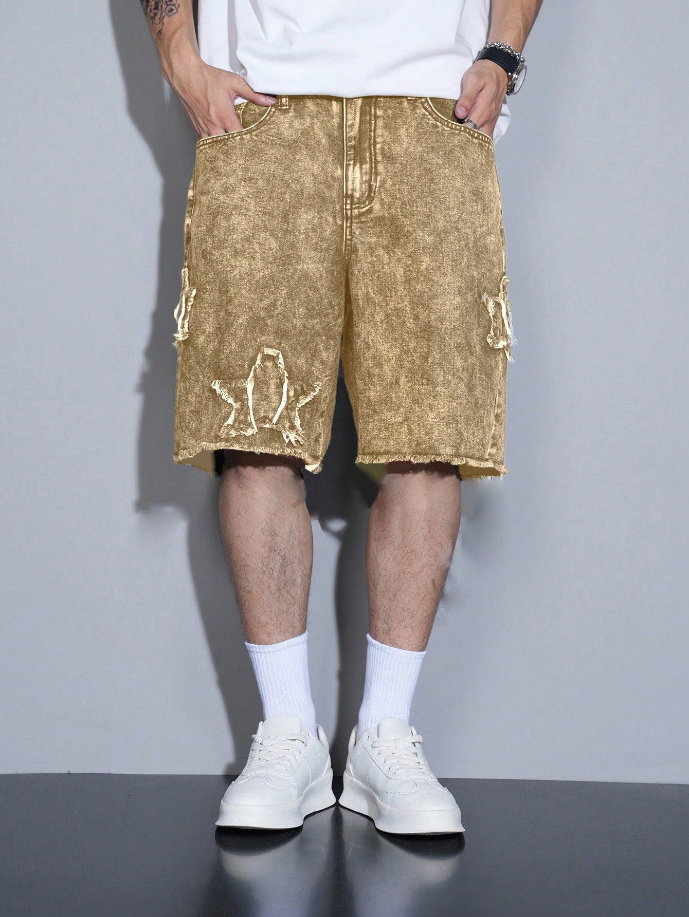 Shorts Denim Pentagonal