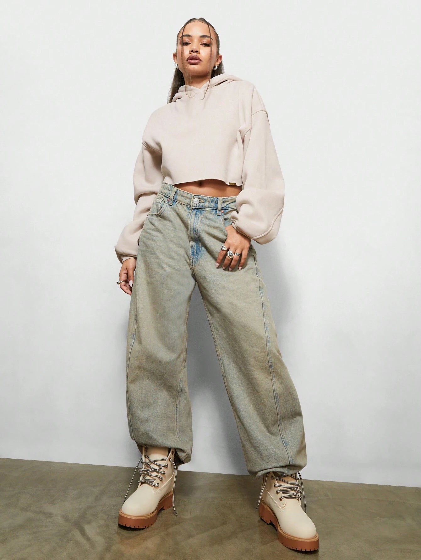 Moletom Oversized Cropped Loungewear