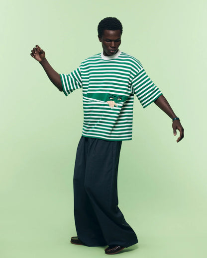 Camiseta KNITTED PEEPING TEE Green Nature