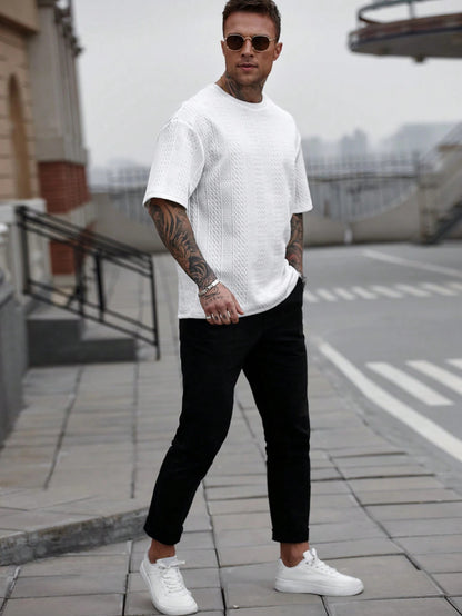 Camiseta OverCool de Manga Curta Casual e Versátil Tribal