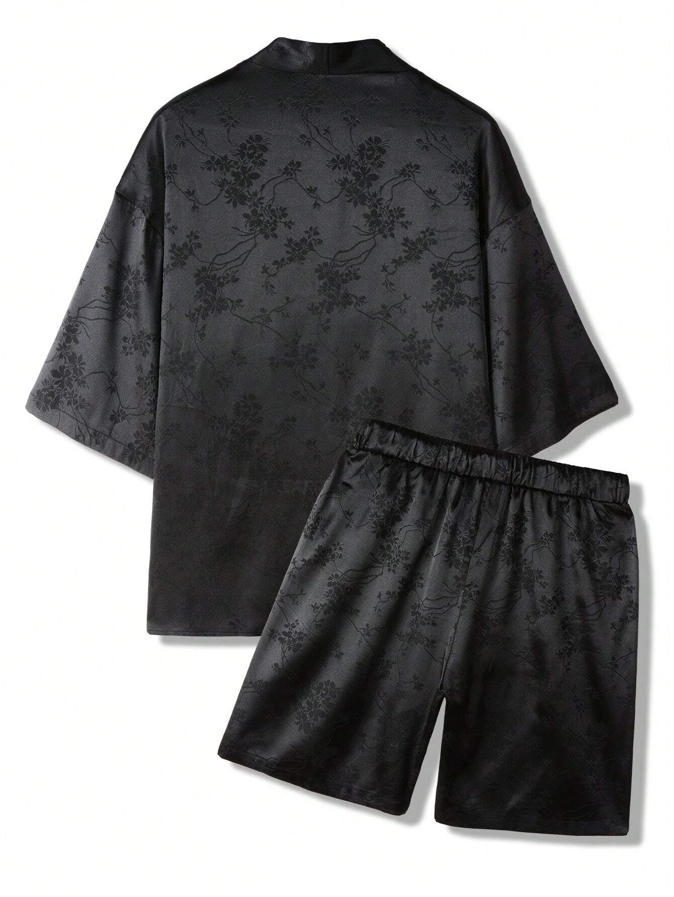 Conjunto SUMWON Hypemode Camisa e Shorts Estampa Floral Jacquard