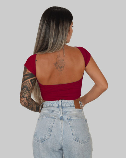 Cropped Back All Baby Tee