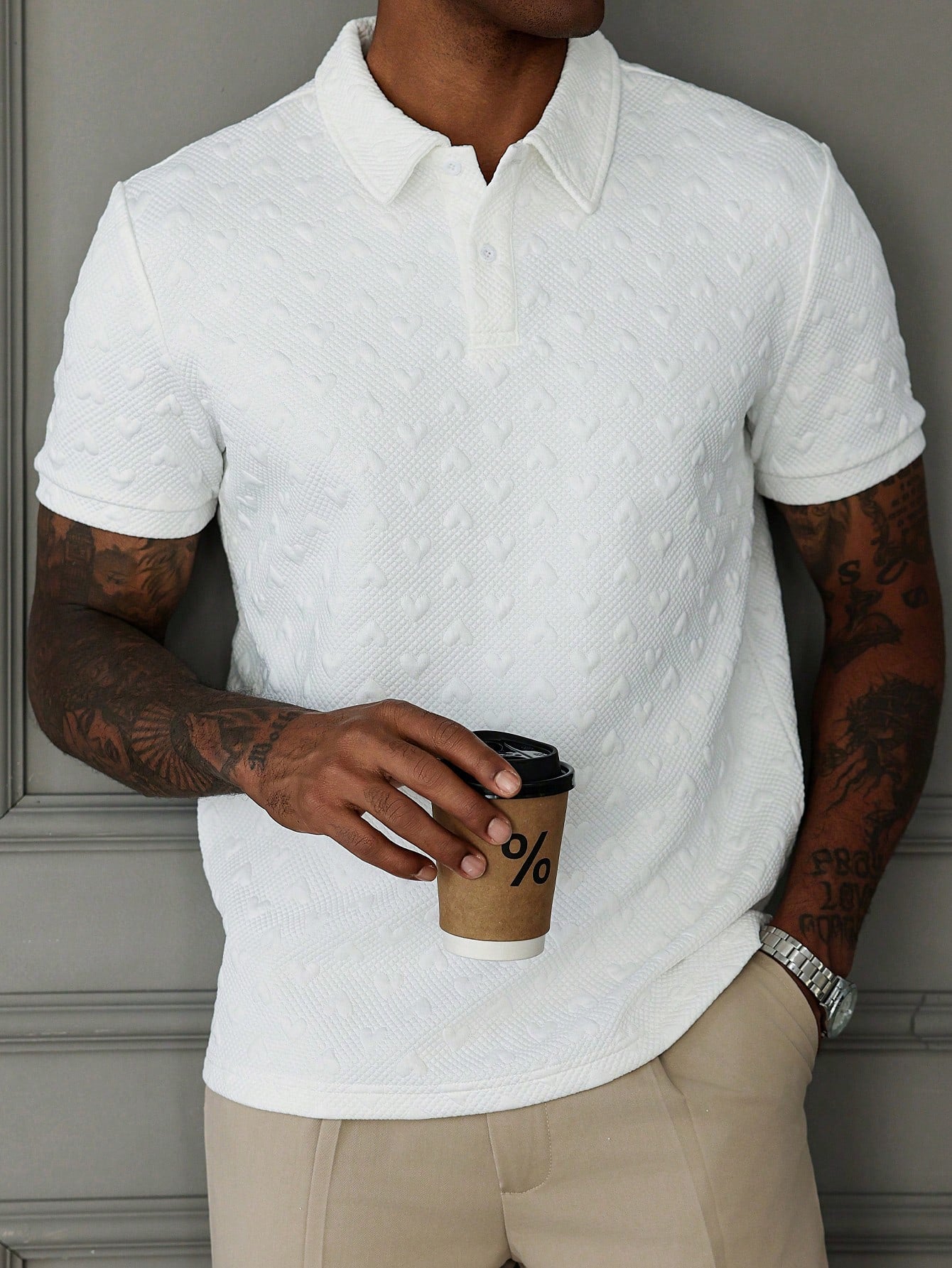 Camisa CasualCool polo Relevo Heart