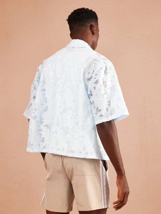 Camisa Jacquard de Renda