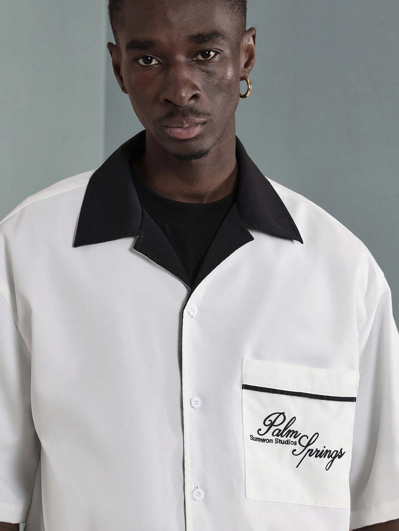 Camisa SUMWON Manga 3/4 com Gola Padre