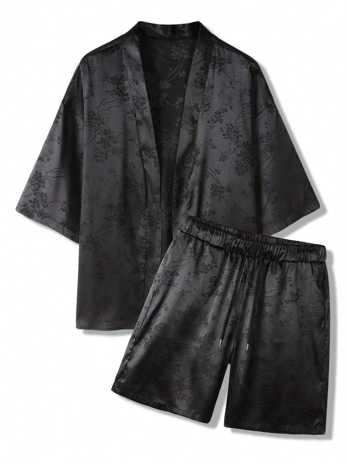 Conjunto SUMWON Hypemode Camisa e Shorts Estampa Floral Jacquard