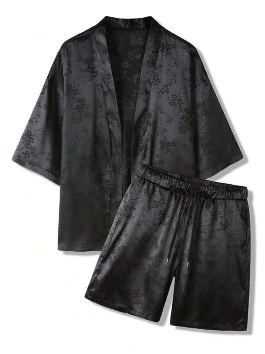 Conjunto SUMWON Hypemode Camisa e Shorts Estampa Floral Jacquard