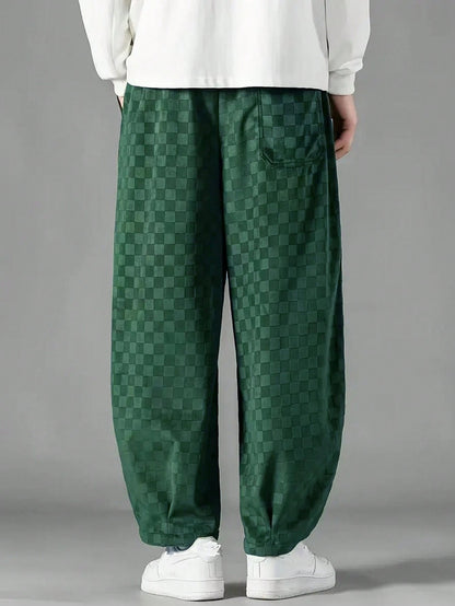 Calça Dauomo de moletom em veludo cotelê