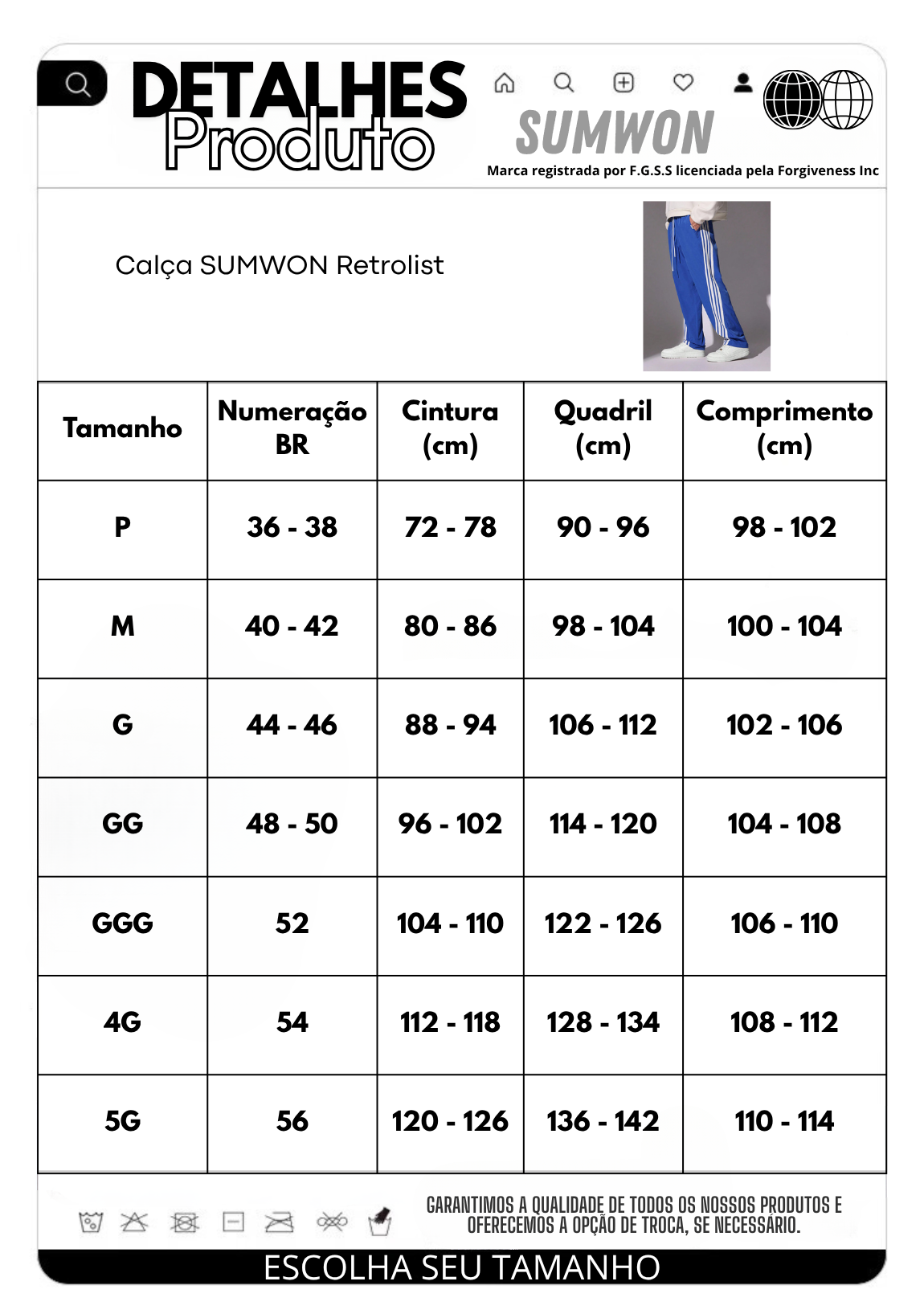 Calça SUMWON Retrolist